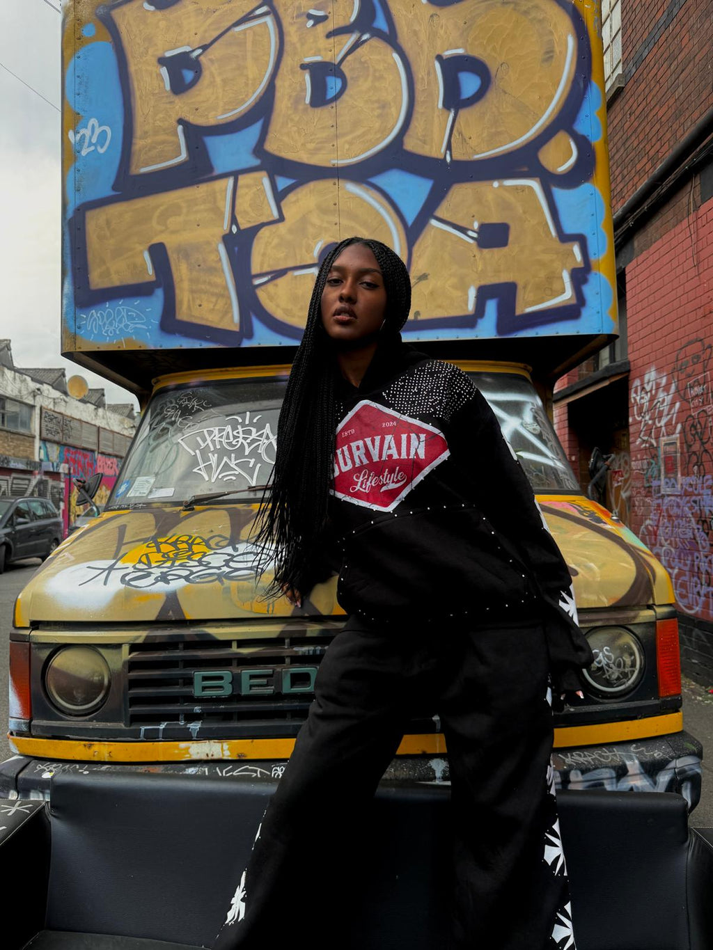 Burvain Noir Joggers